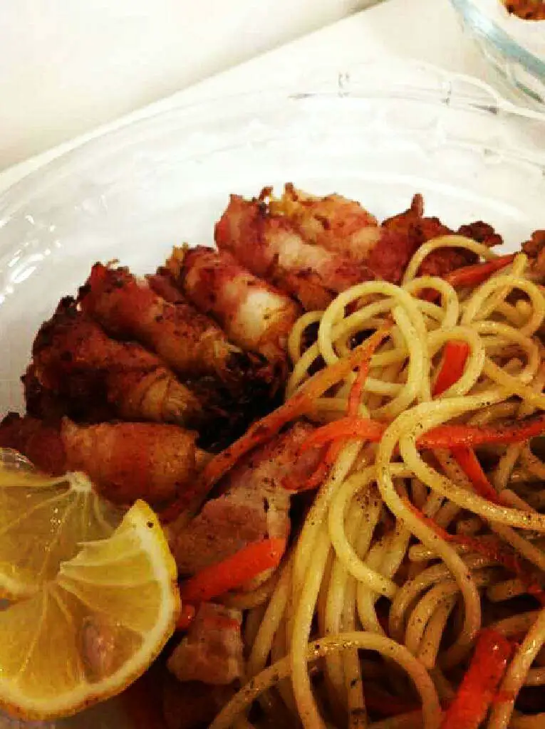 快手西餐 金针培根卷