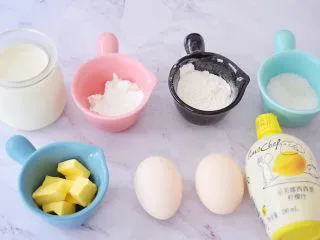 酸奶蛋糕(黄油版),准备好材料