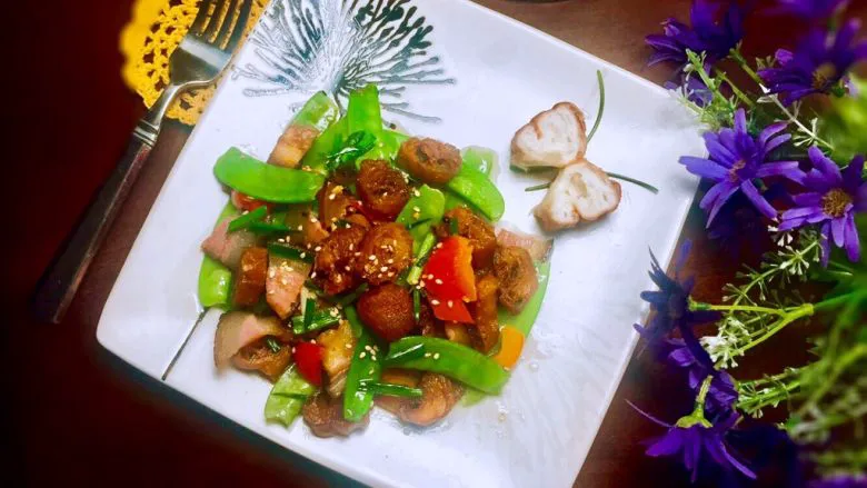 #老油条的青春#回锅油条炒腊肉