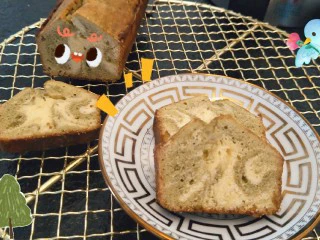 抹茶大理石磅蛋糕,👌