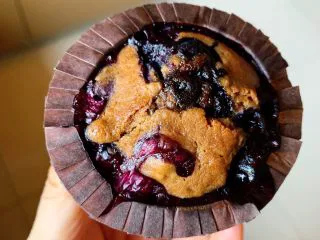 蓝莓麦芬蛋糕,真的会爆浆哦