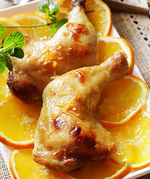 零厨艺脆皮橙汁烤鸡腿