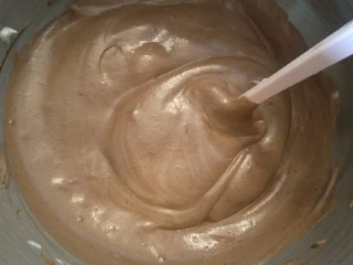 十分优秀de巧克力戚风蛋糕,混合均匀