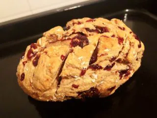 蔓越莓全麦面包,13.就可以出炉了