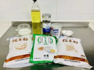 青花瓷冰皮月饼,准备材料