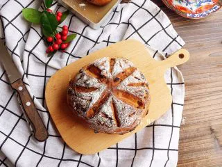 红糖枸杞软欧包,完成。