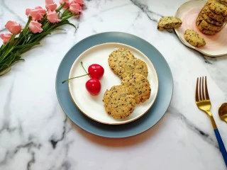 麦片芝麻核桃酥,健康零食自己做。
