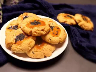 酥掉渣的桃酥,可以吃了哈