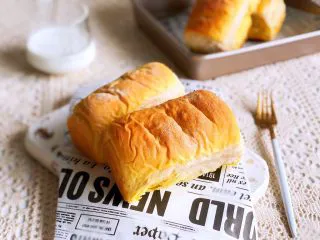 南瓜椰蓉面包,成品