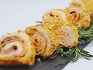 蓝带爆浆鸡排,完成