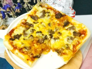 黑椒牛肉披萨,成品图