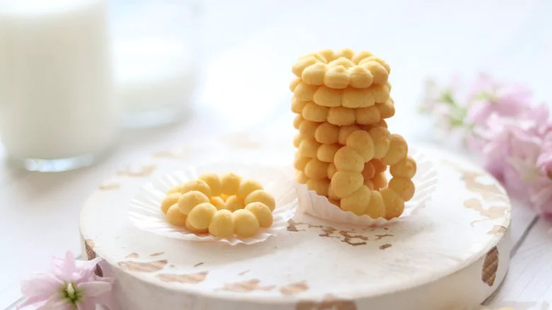 醇香酥脆的曲奇饼干(曲奇枪版),冬日温暖小零食