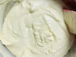 肉松海苔麦芬蛋糕,完全混合以后，蛋糕面糊就做好了。