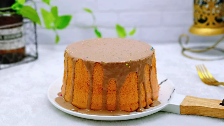 简单易学~巧克力淋面蛋糕