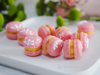 马卡龙~卡仕达酱内陷,成品图