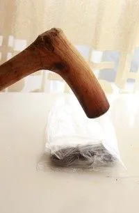 酸奶奥利奥水果盆栽,可以用手掰碎后用工具剁碎了..