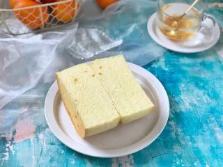 橙香戚风蛋糕,成品图