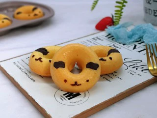 烘焙小白必做～萌狗甜甜圈,好吃又好看。