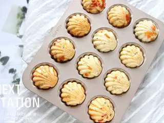  海苔芝士玛德琳咸面包,成品图