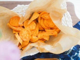 9个月以上辅食健康零食烤番薯片,这个番薯太好吃了,一定要控制好量哦,不要一次吃太多了