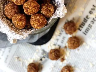 燕麦巧克力能量球,香气四溢啊！