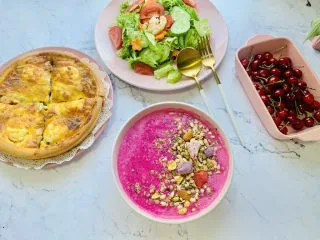 一次发酵——虾仁牛肉肠披萨,早餐