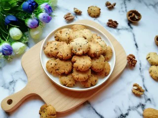 芝麻核桃一口酥,香酥可口。