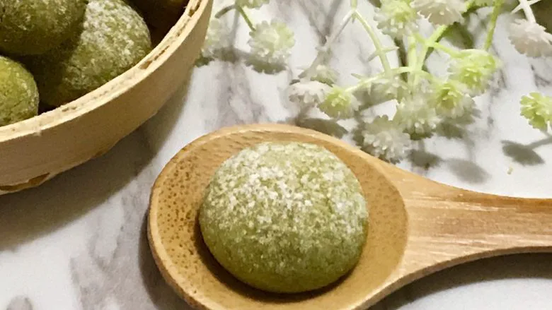 法式抹茶莎布雷酥球