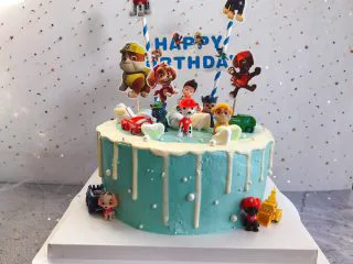 汪汪队生日蛋糕,成品