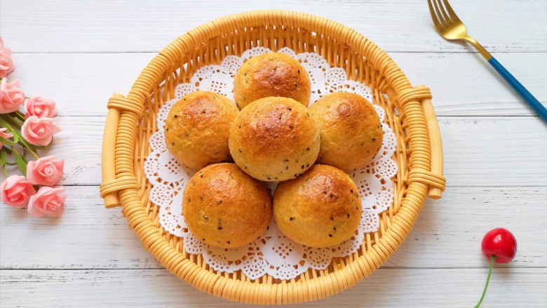 麦片芝麻小餐包