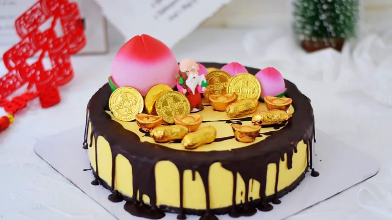 寿星公芒果慕斯蛋糕(十寸)