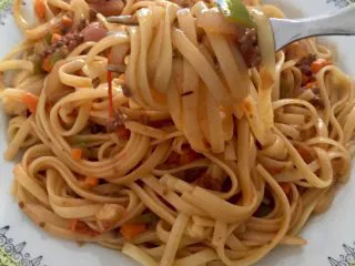 番茄牛肉意大利面,即可享用美味!