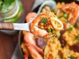 西班牙海鲜饭,来一口……