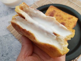 可以爆浆的香蕉酸奶吐司,成品