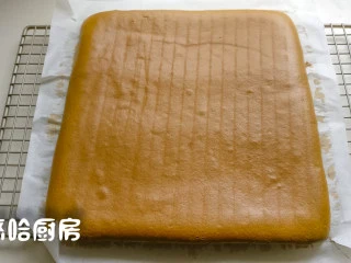 数字生日蛋糕,烤盘放入烤箱之前,在台面上震几下,可震出面糊中的大气泡。烤盘放入已预热到位的烤箱中层,烘烤温度为160度,烘烤模式上下管同时加热,烘烤20分钟,到时立刻取出烤盘,倒扣在铺上油纸的网架上,迅速将蛋糕上的油纸撕开,将蛋糕再翻面回来彻底放凉待用。