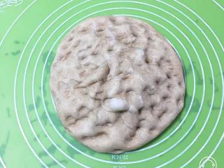奶油黑麦奶酪包,面团拿出排气。