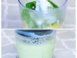 荷兰豆芦笋浓汤 宝宝辅食，土豆+牛奶,土豆、荷兰豆、芦笋、牛奶一起入料理机打成糊。