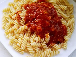 快手螺旋意大利面,成品。