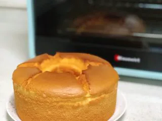 淡奶油戚风蛋糕,美美哒淡奶油戚风就大功告成啦！