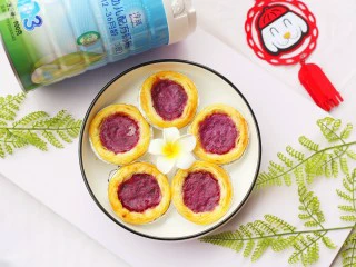 好吃到爆的紫薯流心塔,成品～