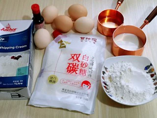 超ins卡通蛋糕 让小朋友幸福感爆棚,准备食材。