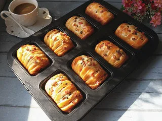 香葱火腿面包卷,真的是满屋飘香