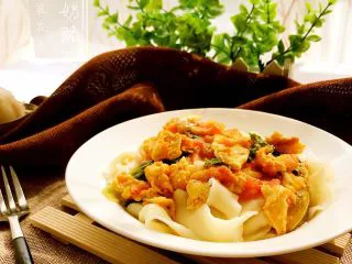 奶酪番茄鸡蛋面,成品1