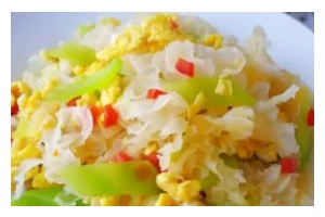 清炒莴苣鸡蛋（家常美味，清淡可口）