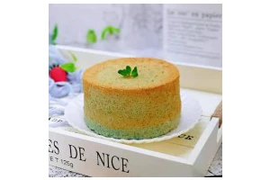 6寸蝶豆花戚风蛋糕