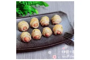 葱油飞饼香肠卷