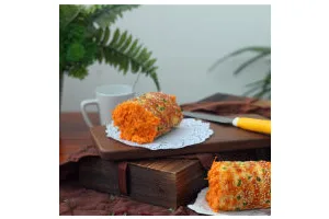 香葱肉松面包卷