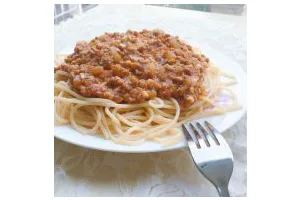 番茄蘑菇肉酱意大利面