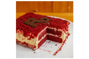 红丝绒蛋糕 无需酪乳 奶酪霜抹面