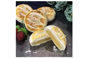 金沙奶黄馅老婆饼